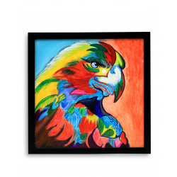 Colour eagle tanjore painting